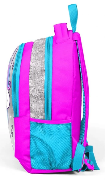 Coral High Pembe Mavi Unicorn Kız Çocuk İlkokul Ortaokul Sırt Çantası - 2