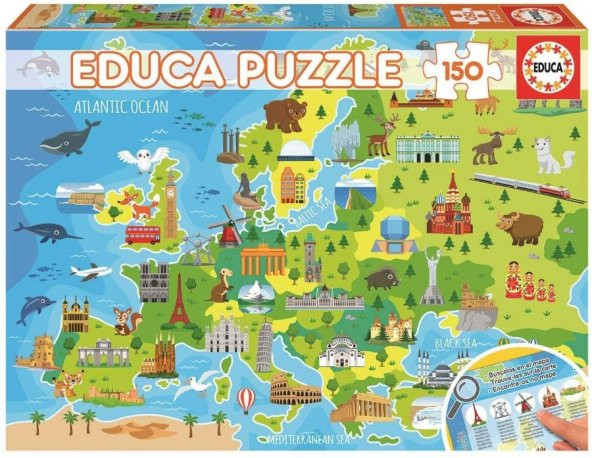Educa 150 Parça Avrupa Haritası