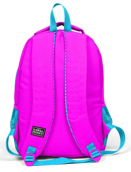 Coral High Pembe Mavi Unicorn Kız Çocuk İlkokul Ortaokul Sırt Çantası - 3