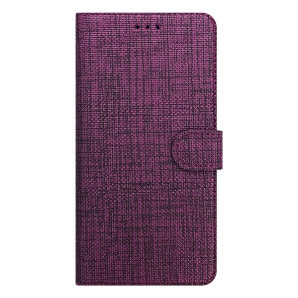 General Mobile GM 21 Plus Kılıf FitCase Fabric Kapaklı Cüzdanlı - 12