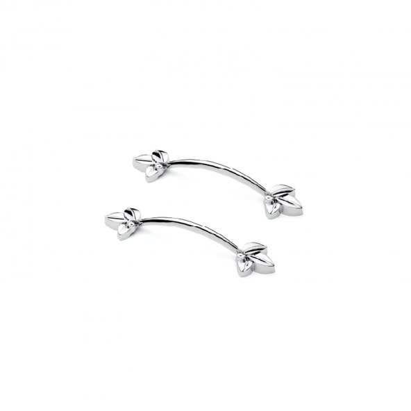 Defne Plastik Kulp Yonca Desenli Model 14 CM (2 Adet) - 3