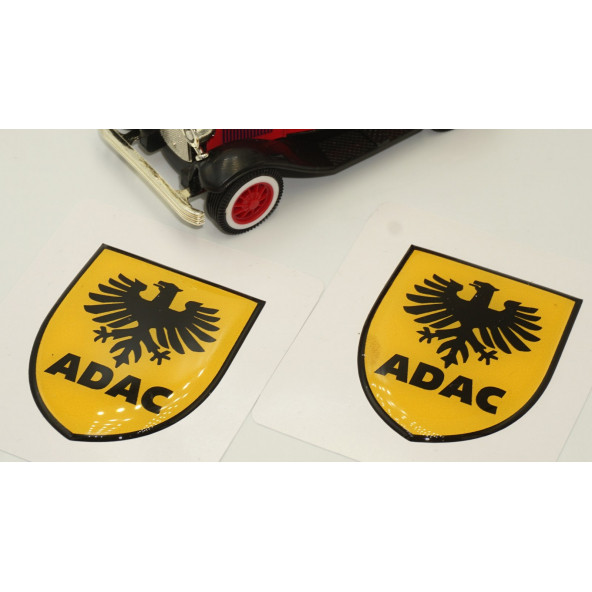 Adac Logo Damla Silikon Sticker 2 Li Set - 3