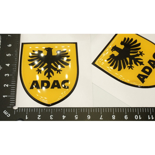 Adac Logo Damla Silikon Sticker 2 Li Set - 5