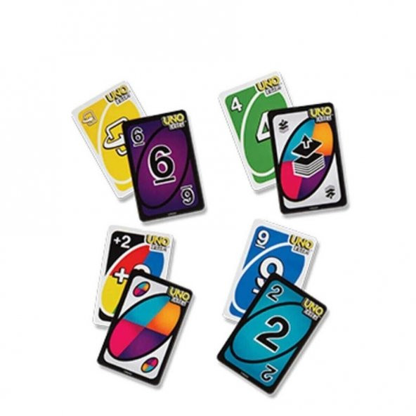 Uno Flip Kart Oyunu Çocuk Aile Kutu Oyunu Çocuk Oyuncak Eğitici Montessori Anaokulu Kreş