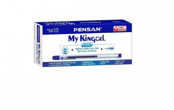 İğne Uçlu Jel Kalem 12 Adet 0.5 Pilot Kalem Pensan Mykinggel İğne Uçlu Jel Kalem Pilot Kalem 12 Tane 0.5mm