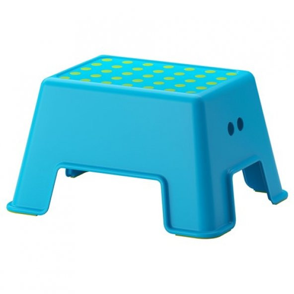 Çocuk , Mavi Renk Tabure IKEA 44x35 Cm Tabure Mavi Renk Çocuk Banyo Tabure Kaymaz Taban