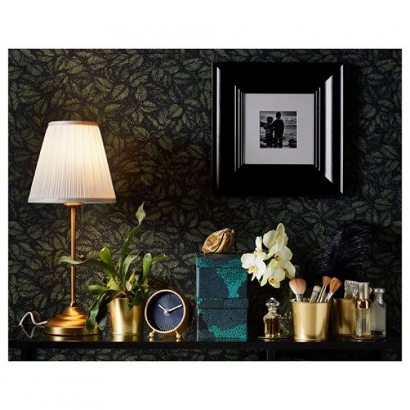 Abajur, Beyaz-Pirinç Rengi Masa Lambası 55 cm 75 W - 5