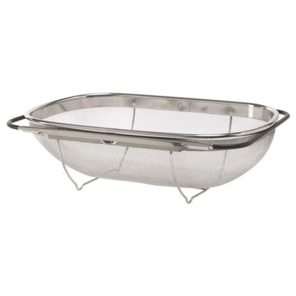 Kulplu-Lavaboya Uygun Süzgeç, IKEA Paslanmaz Çelik Ölçü 34x23 Cm - 3
