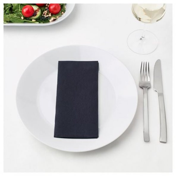 Servis Peçete 38x38 cm 25 Adet Siyah Renkli Peçete - 2