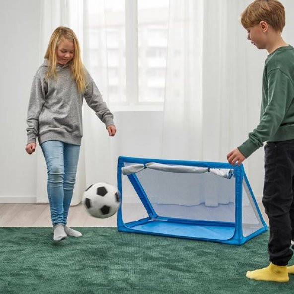 Çocuk Futbol Kalesi ve Depolama Alanı 90x53x53cm Mavi IKEA - 3