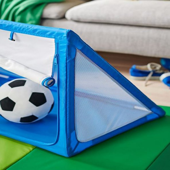 Çocuk Futbol Kalesi ve Depolama Alanı 90x53x53cm Mavi IKEA - 6