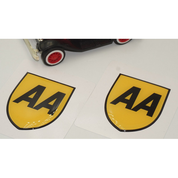 AA Logo Damla Silikon Sticker 2 Li Set - 3
