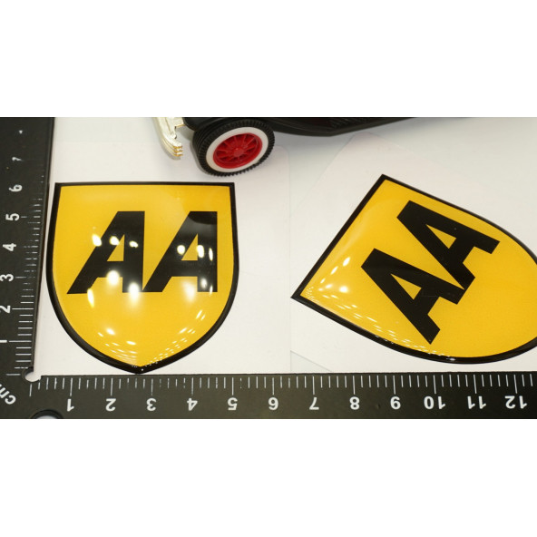 AA Logo Damla Silikon Sticker 2 Li Set - 5