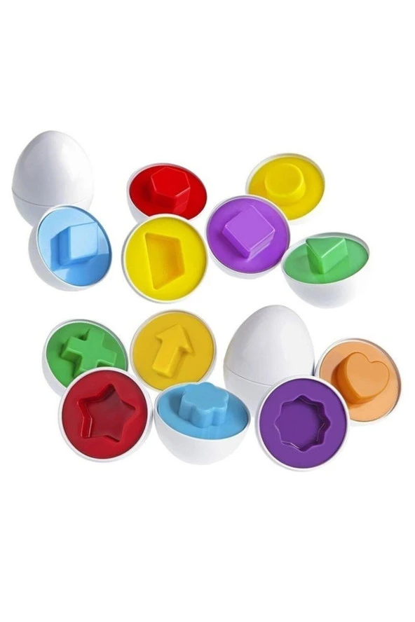 Bu-Bu Games Yumurta Eşleştirme 24 Parça Yumurta Eşleştirme Oyunu