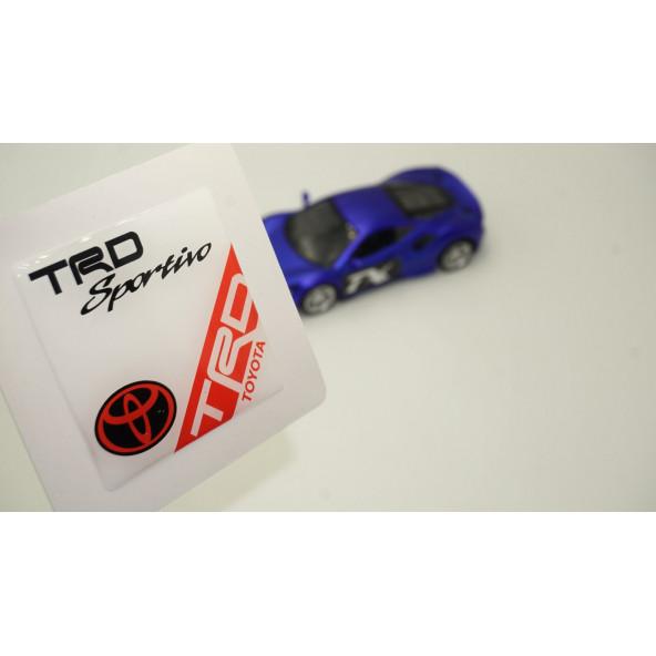 Toyota TRD Sportivo Logo Damla Silikon Plaka Logo Arma Amblem Yeni Stil