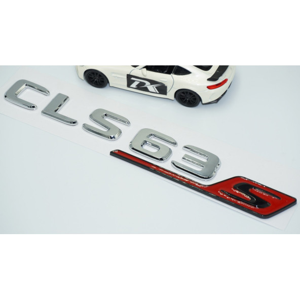 DK Tuning CLS63S Bagaj Krom Kırmızı ABS Yazı Logo Benz İle Uyumlu - 3