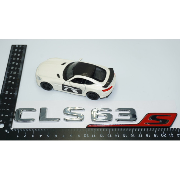 DK Tuning CLS63S Bagaj Krom Kırmızı ABS Yazı Logo Benz İle Uyumlu - 4