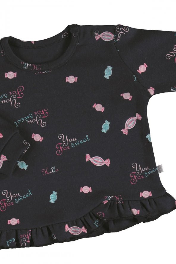 Bibaby Sweet Life 2Li Bebek Takım 59667 Pembe-Lacivert - 1