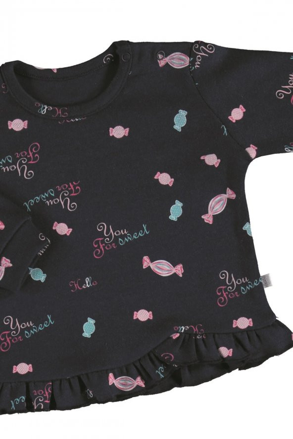 Bibaby Sweet Life 2Li Bebek Takım 59667 Pembe-Lacivert - 4