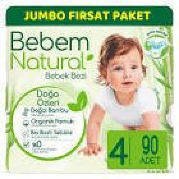 Bebem Natural Bebek Bezi No: 4 90'lı