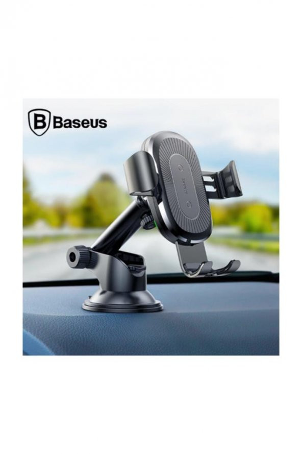 2in1 Wireless Kablosuz Araç Hızlı Şarj Tutucu Iphone 11,11pro Xr Xs Max Siyah AD-28969-2_R4 - 3