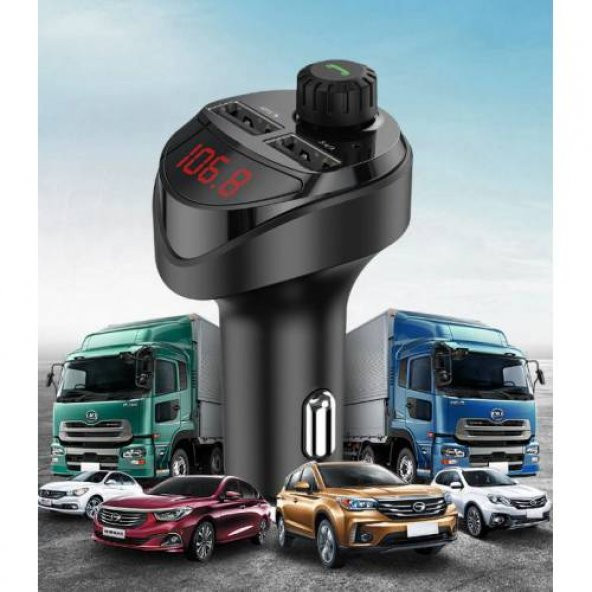 Orjinal KUULAA Araç Fm Transmitter, Bluetooth Araç Kiti Araç mp3 Müzik Kiti ve Şarjı Oto Müzik Çalar - 6