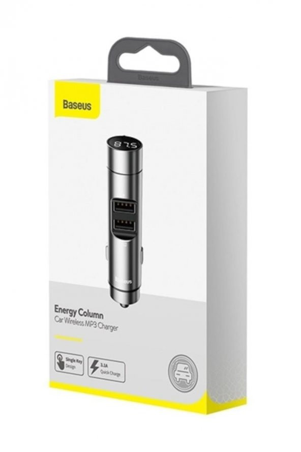 Energy Column Bluetooth 5.0 Araç Mp3 Dual Usb Araç Şarjı Siyah 31564 - 3