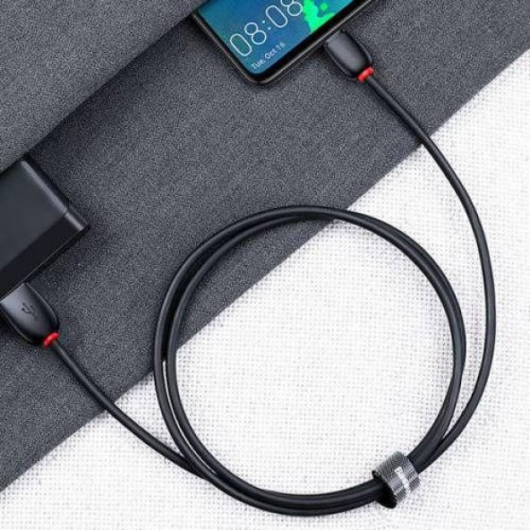 Orjinal Baseus Ultra Hız Veri Aktarım 5A Type-C Şarj Data Kablosu Samsung Huawei Xiaomi type c sarj - 4