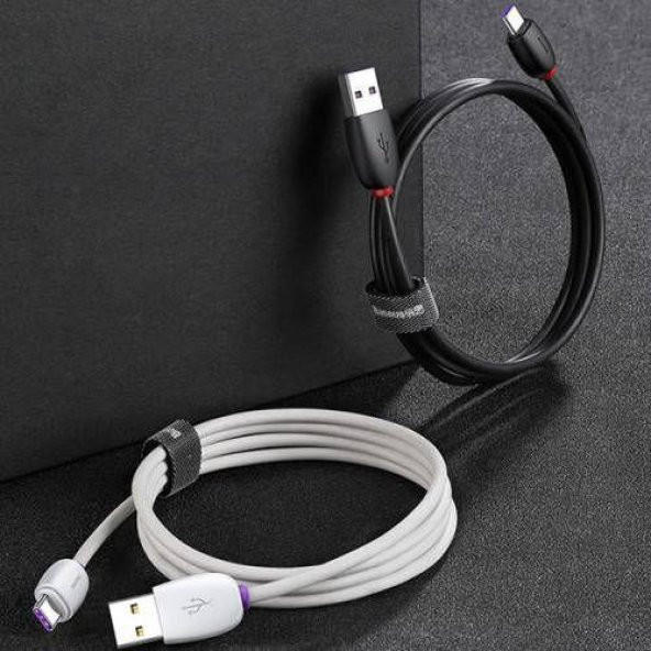 Orjinal Baseus Ultra Hız Veri Aktarım 5A Type-C Şarj Data Kablosu Samsung Huawei Xiaomi type c sarj - 6
