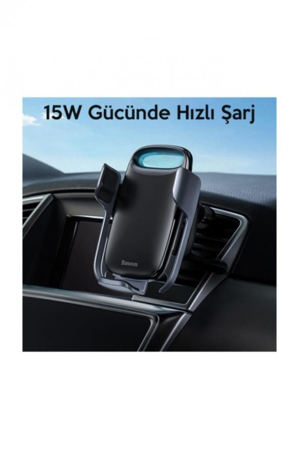 Aurora Electric Qc 3.0 Wireless Kablosuz Şarj Araç Tutucu Siyah 31823 - 3