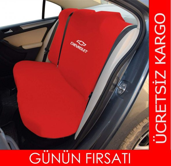 Chevrolet Uyumlu Oto Servis Kılıfı - Likralı Kumaş Gerdirme Lastikli - 4 Parça - 5