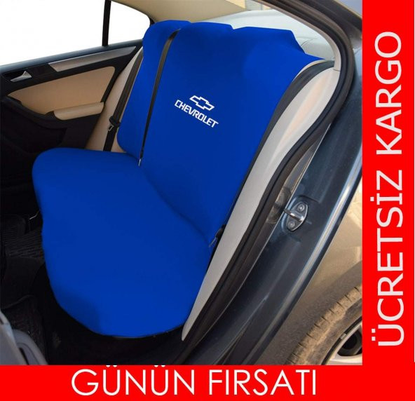 Chevrolet Uyumlu Oto Servis Kılıfı - Likralı Kumaş Gerdirme Lastikli - 4 Parça - 6
