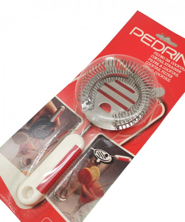 Pedrini Paslanmaz Çelik Kokteyl Süzgeçi İtalyan Malı - 5