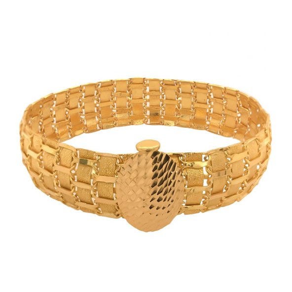 22 Ayar Altın Sade Bileklik - Resim 2