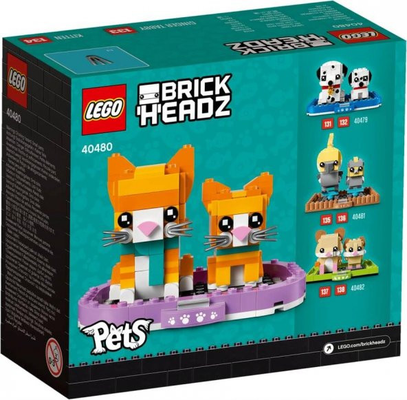 LEGO BrickHeadz 40480 Ginger Tabby - 2