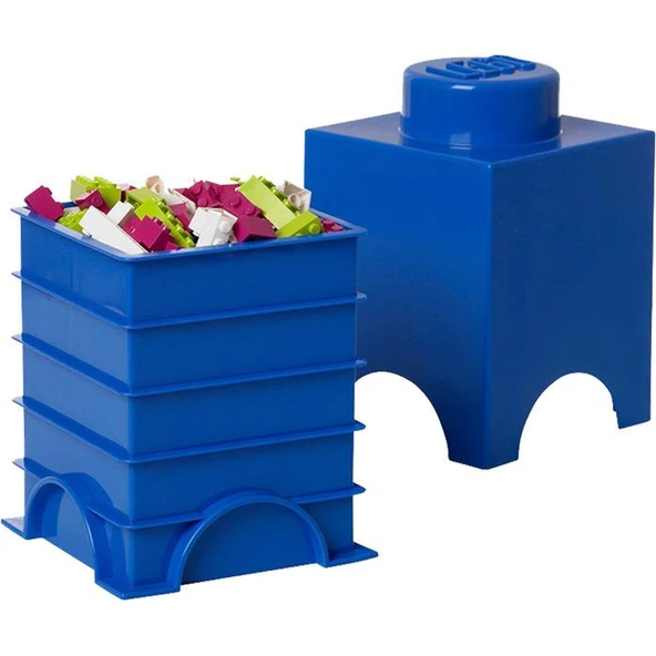 LEGO Storage 5004268 1*1 Blue Storage Brick - 3