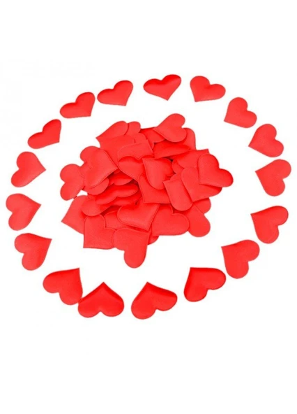 Kalpli Konfeti 30 Cm Kalp Figürlü Kırmızı - Resim 2