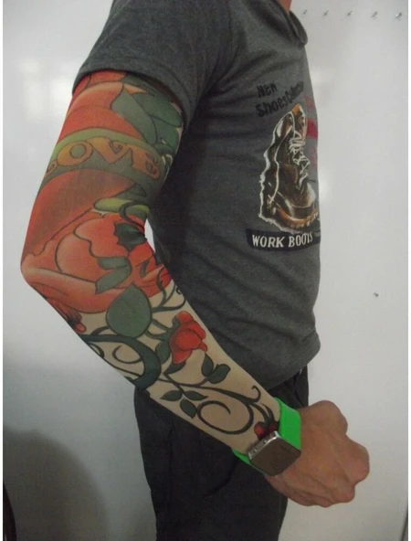 Tattoo Sleeves Giyilebilir Kol dövme Çorap Dövme 2 Adet ürün görseli