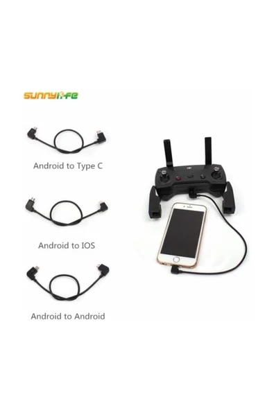 DJI Spark İos Type C Micro Veri Kablosu Iphone Telefon Ipad Tablet Spark Veri Kablosu