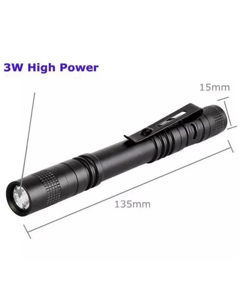 İrhanlar GP 206 Led Kalem Led Fener Beyaz Doktor Feneri Led Işık Gold Police - 2