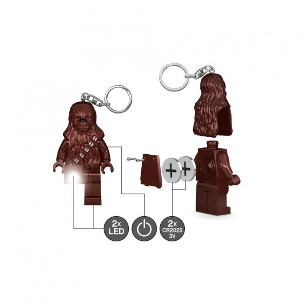 LEGO Star Wars The Last Jedi-Chewbacca LED Key Chain Flashlight - 3