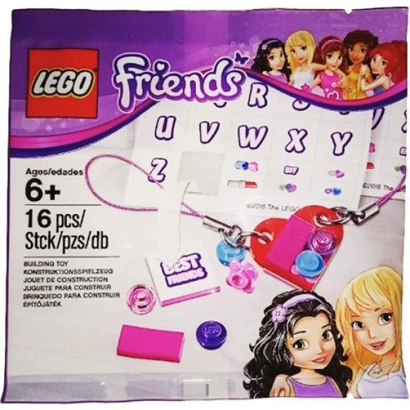 LEGO Friends 5004395 Sticker Keychain Set