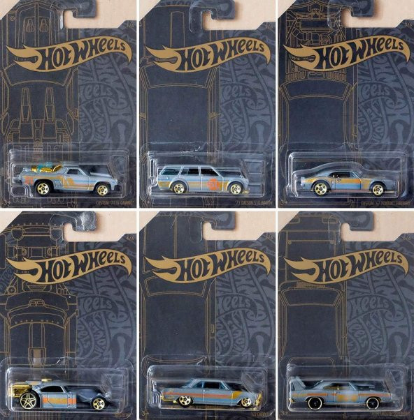 Hot Wheels 51th Anniversary Satin Chrome 6 Araçlık Set