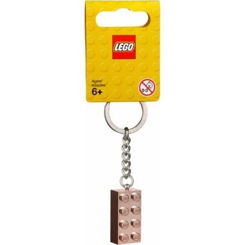 LEGO Brick 853793 2x4 Rose Gold Keyring - 2