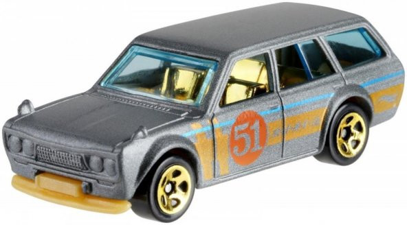 Hot Wheels 51th Anniversary Satin Chrome 71 Datsun 510 Wagon - 2