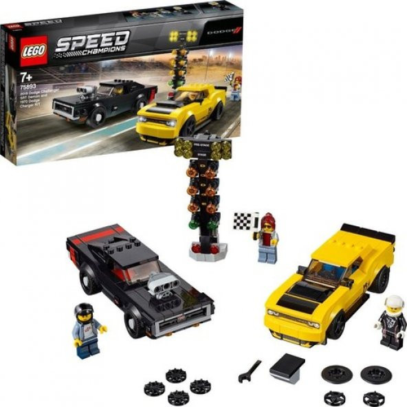 LEGO Speed Champions 75893 2018 Dodge Challenger SRT Demon and 1970 Dodge Charger R/T