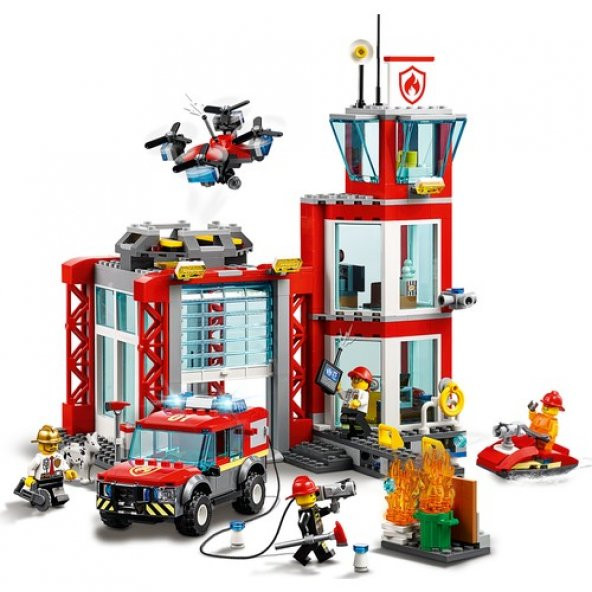 LEGO City 60215 Fire Station - Resim 6