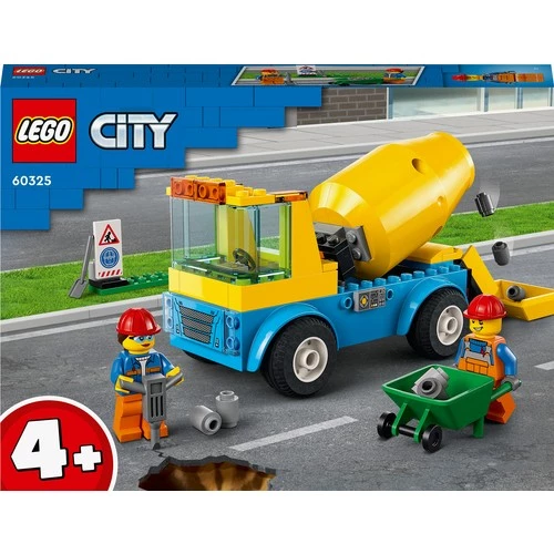 LEGO City 60325 Cement Mixer Truck - Resim 3