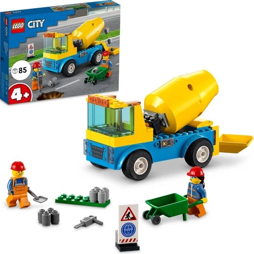 LEGO City 60325 Cement Mixer Truck ürün görseli 1