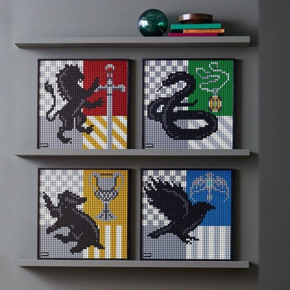 LEGO Art 31201 Harry Potter Hogwarts Crests - Resim 3
